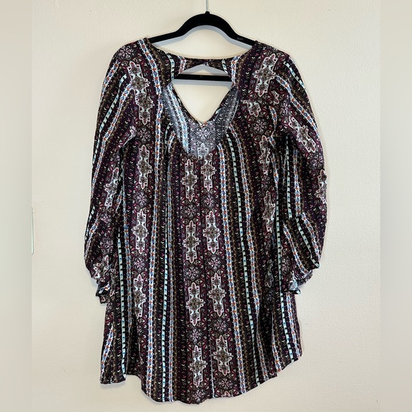 Nordstrom: Lush Printed Dress with Open Back - Picture 2 of 4